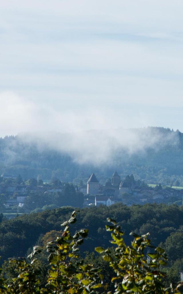 Vue sur Bourganeuf