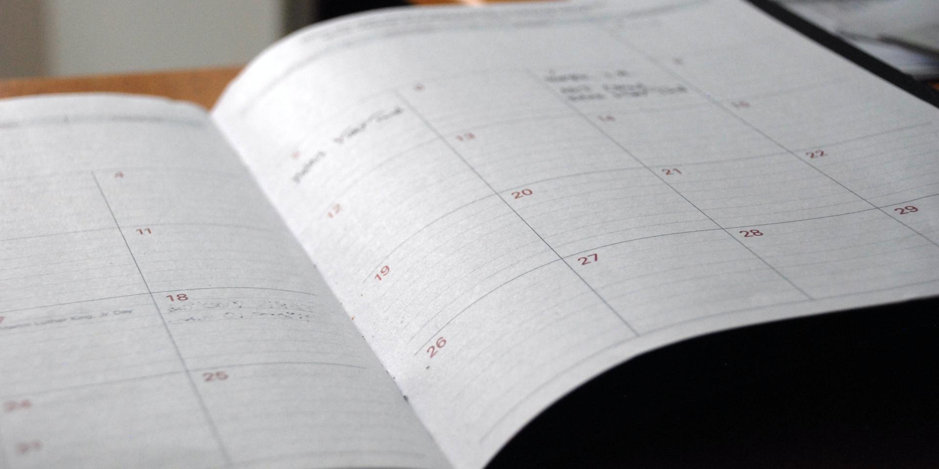 Calendrier Événéments