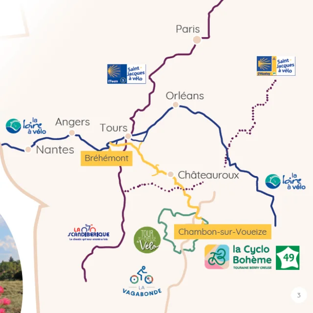 Carte de la Cyclo Bohème