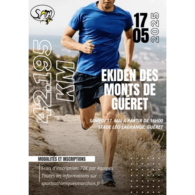 Ekiden des monts de Guéret 2025 - Affiche