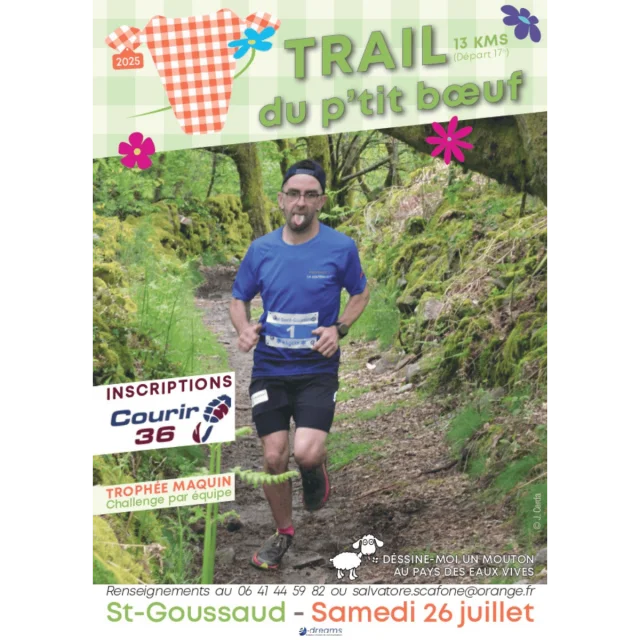 Trail du Ptit boeuf 2025 - Affiche