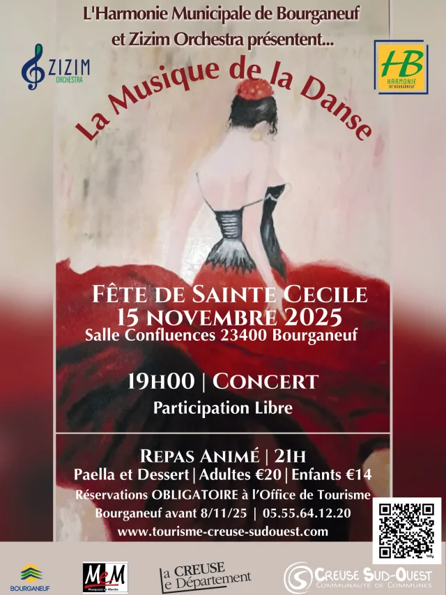 Concert La Musique de la Danse Harmonie Bourganeuf