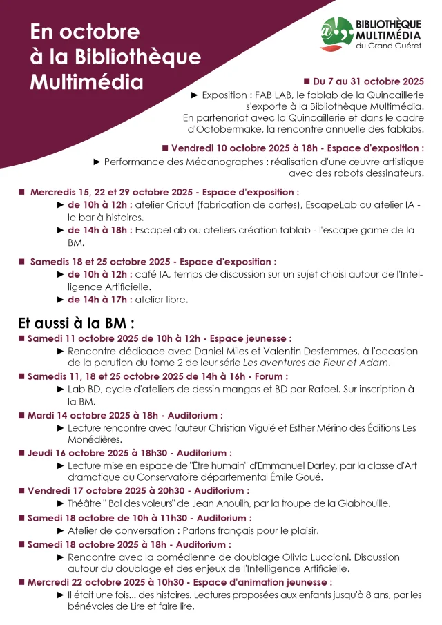 Fablab - BM Grand Guéret