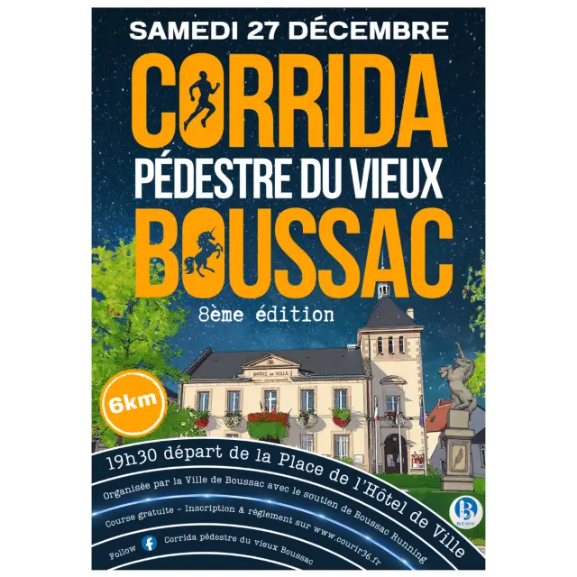 Corrida pédestre du Vieux Boussac - Affiche 2025