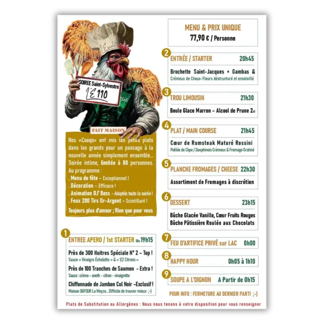 L'Escale 110 - Soirée Saint-Sylvestre