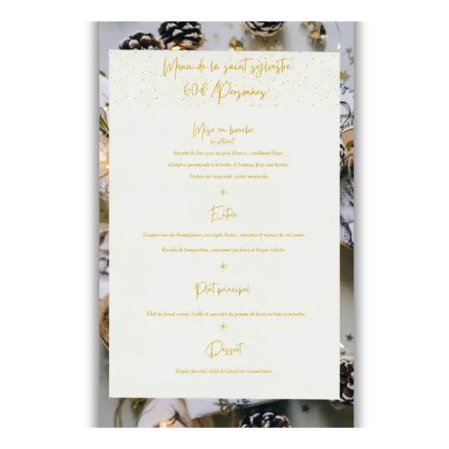 Menu de la Saint-Sylvestre - La Vallaria - 3