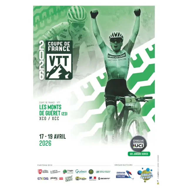 Affiche 2026 - Coupe de France VTT UCI Juniors Séries