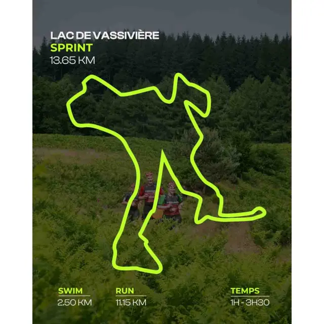 Swimrunman Vassiviere Trace Sprint