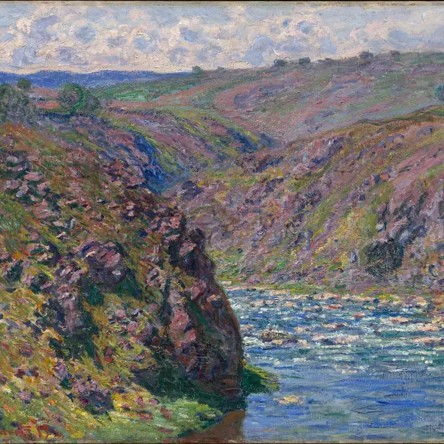 La Vallee De La Creuse 1889 Claude Monet 65.1 X 92.4 Musee De Boston 1