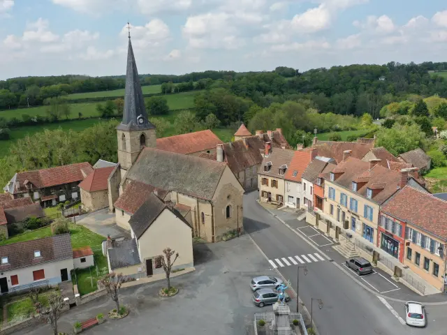 Chéniers, vue aérienne