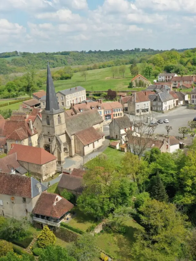 Chéniers, vue aérienne