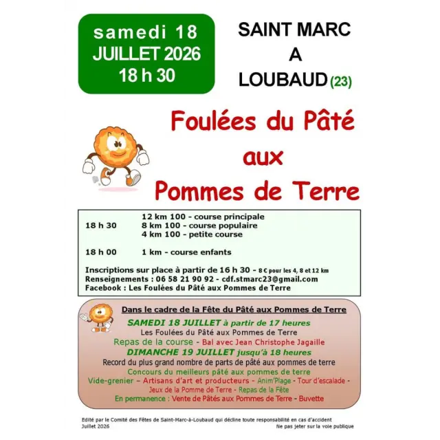 Foulées du Pâté aux Pommes de terre - Affiche 2026