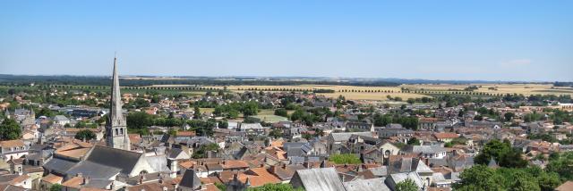 Vue sur Loudun depuis la Tour Carrée