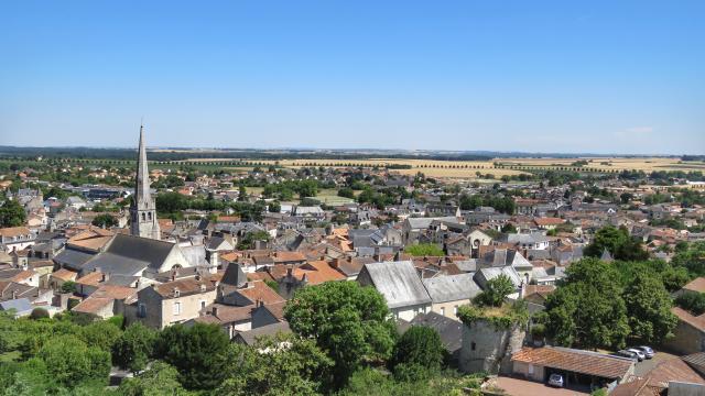 View of Loudun from the Tour Carrée