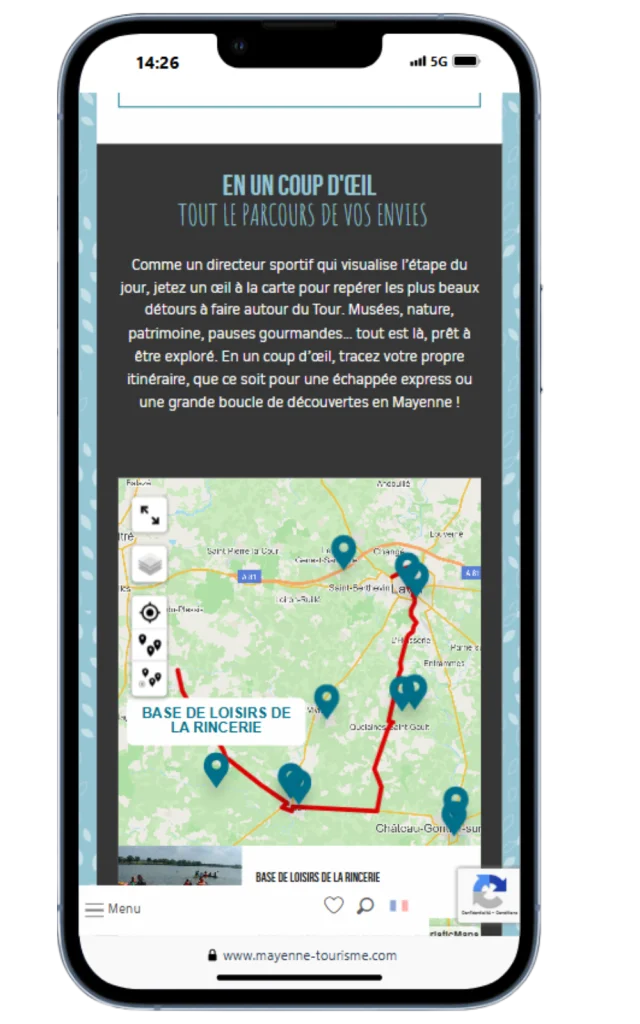 Page Tour De France Site