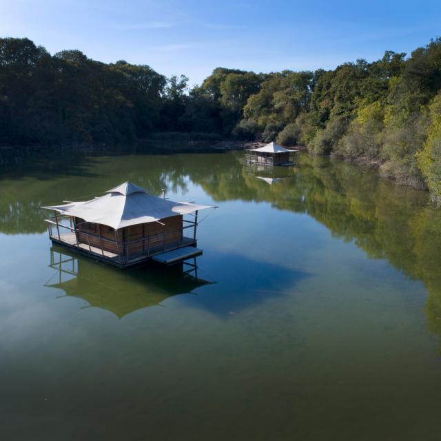 Echologia A Louverne Louverne - cabane sur l eau