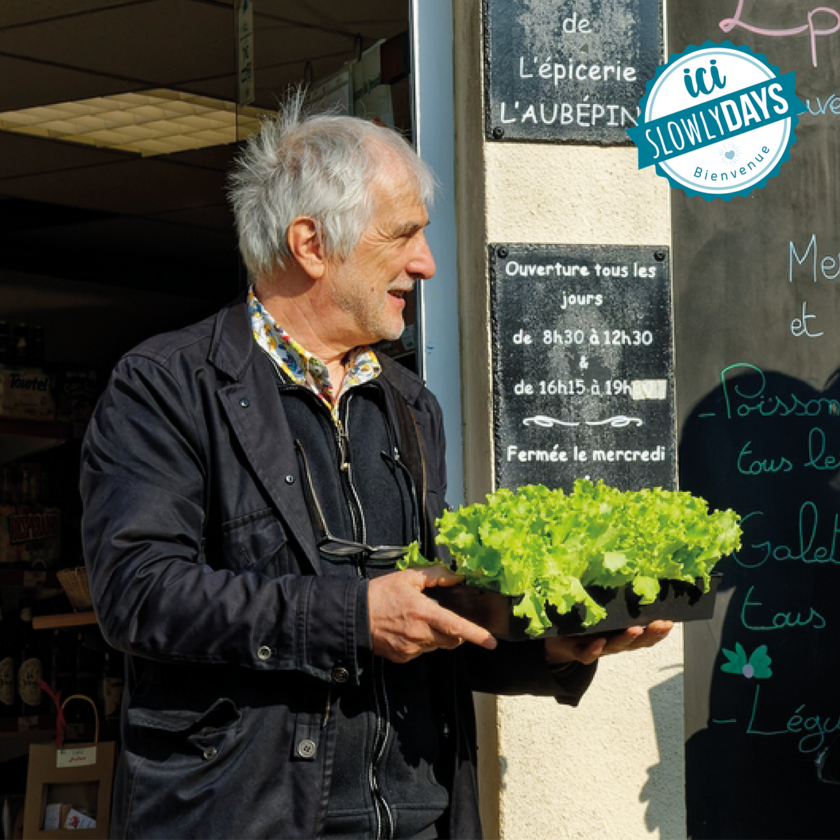 Portrait Philippe Boissel - épicerie Aubépine - Mayenne - Slowlydays