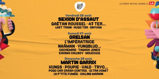 Programmation du v&b fest