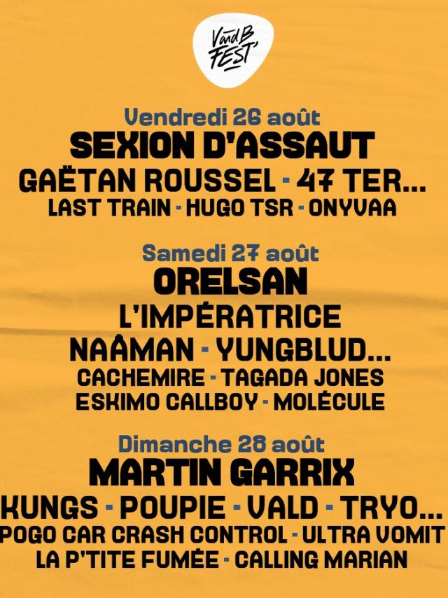 Programmation du v&b fest