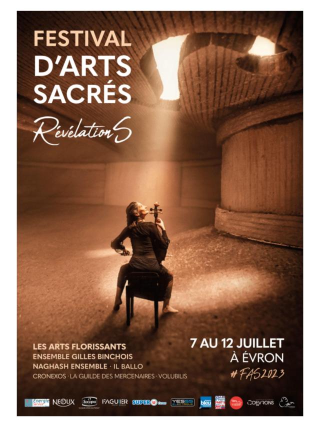 Festival Arts Sacrés Evron 2023