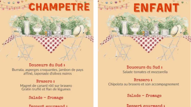 Garden Party Menus