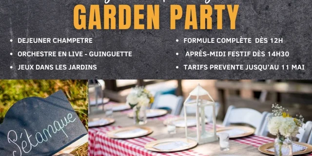 Affiche garden party