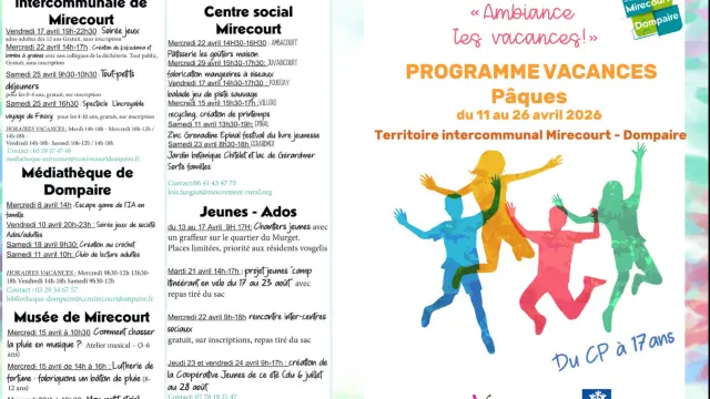 Ambiance Tes Vacances Flyer Ouvert