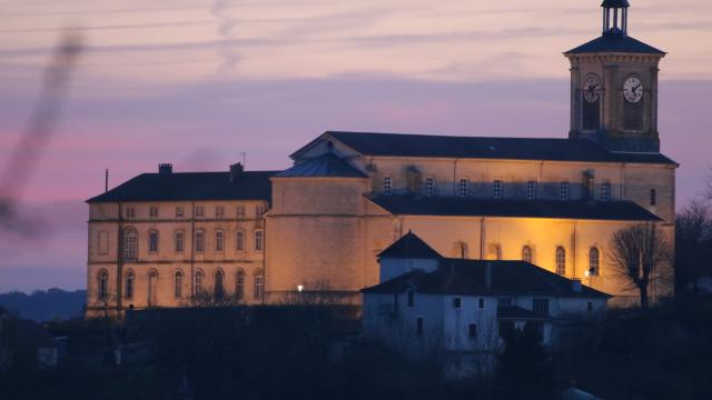 Vue Prieuré Fin De Jour