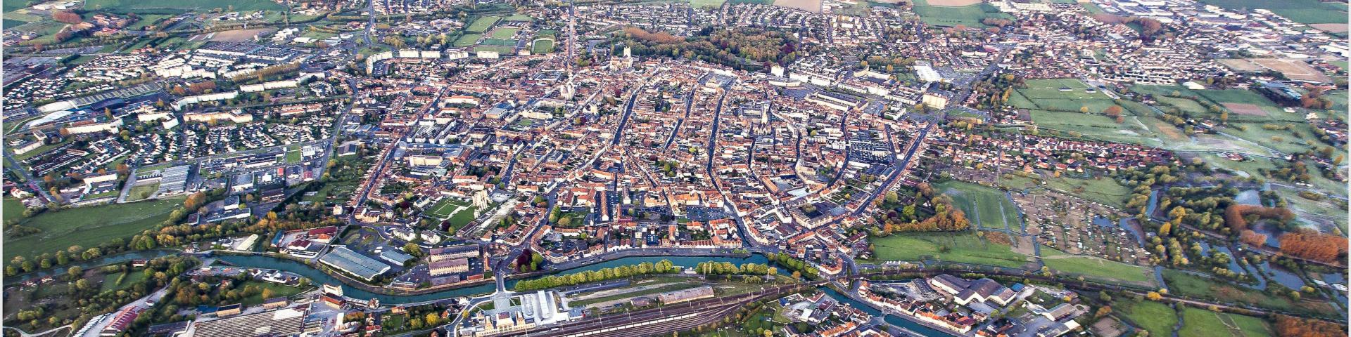 Aerial view Saint Omer