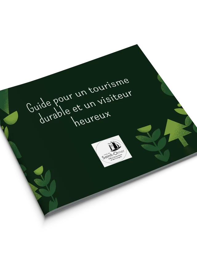 Mockup gids voor duurzaam toerisme en tevreden bezoekers