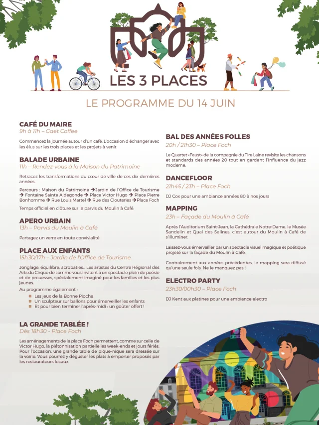 14 June Programme Detaille Inauguration of the Three Squares