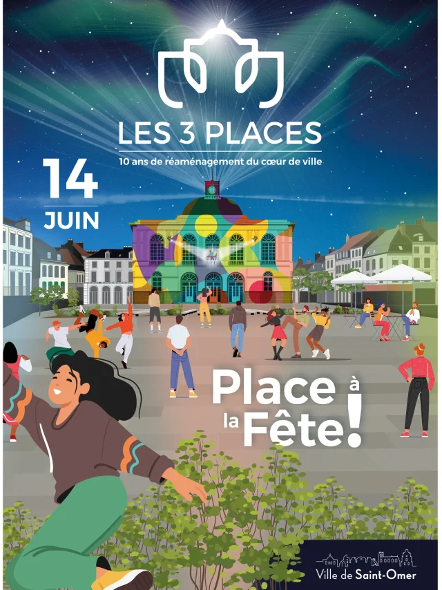 14 juni Nieuwe Poster Inhuldiging van de Drie Vierkanten