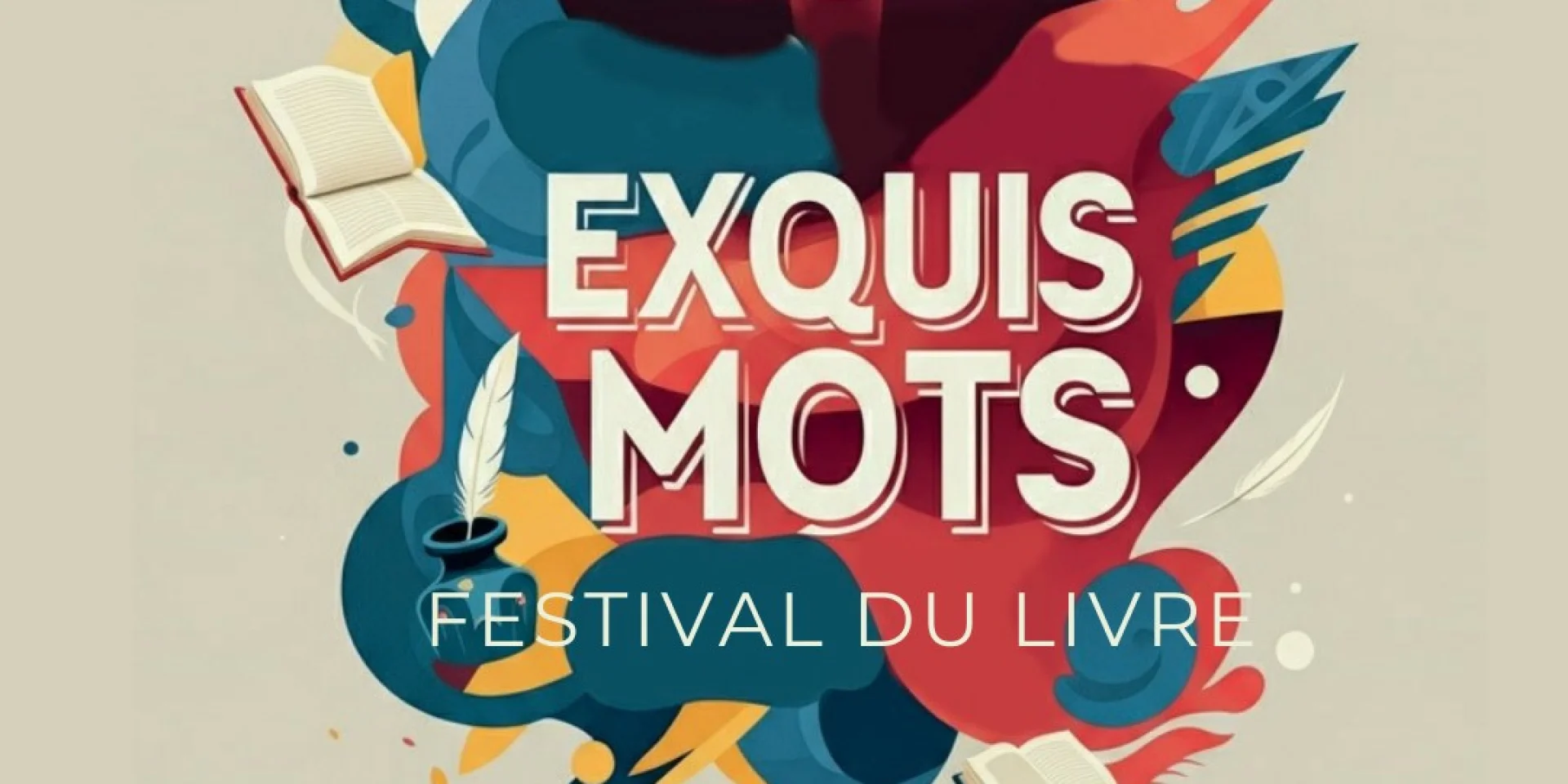 Affiche Festival Du Livre Exquis Mots 2025