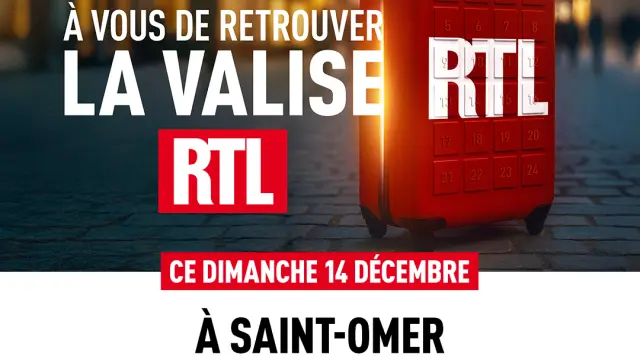 Jeu National événement - À vous de trouver la Valise RTL ce 14 décembre à Saint Omer !