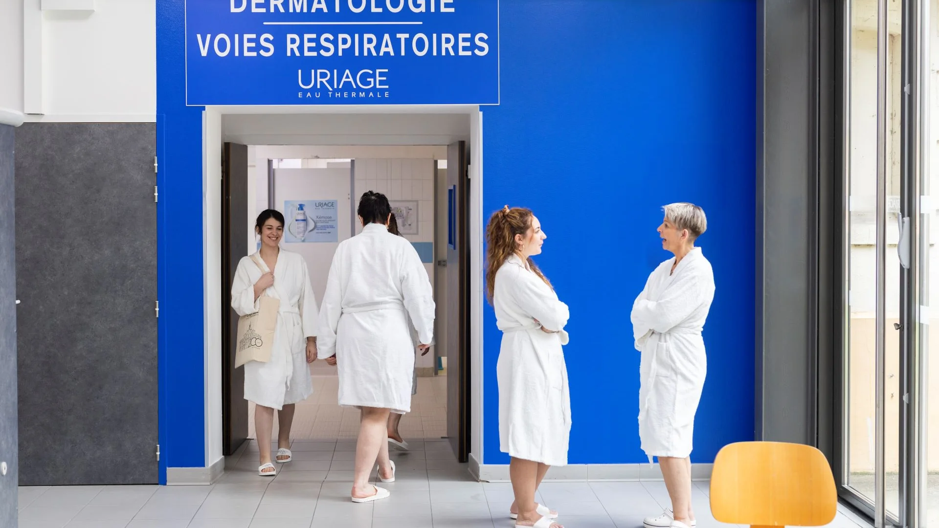Discussie in de thermen van Uriage les Bains