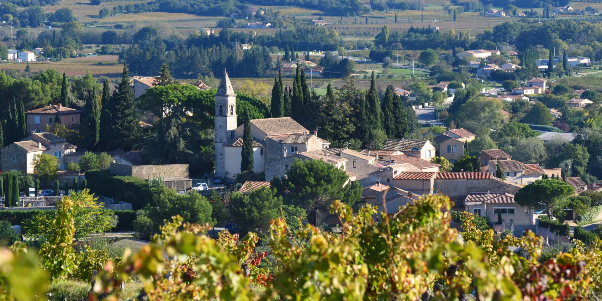 Village of Roaix in Autumn