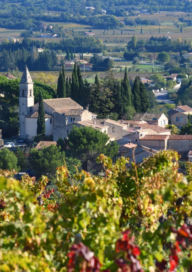 Dorf Roaix im Herbst