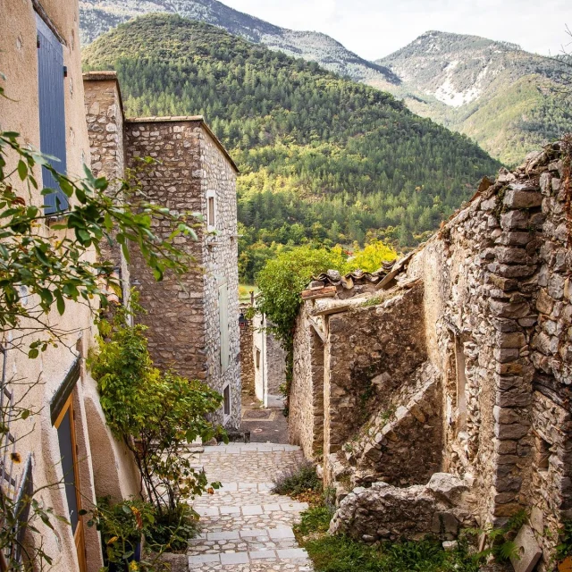 Stone alleyway in Saint-Léger-du-Ventoux