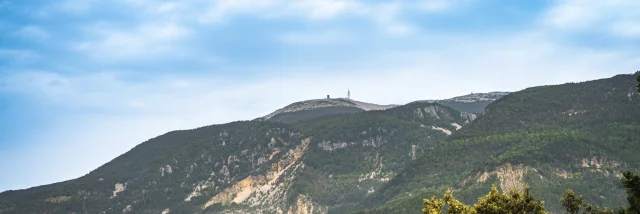 Blick auf die Nordseite des Mont Ventoux