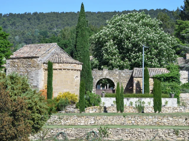 Eingang der Domaine Laurens - Vignoble des Templiers - Roaix