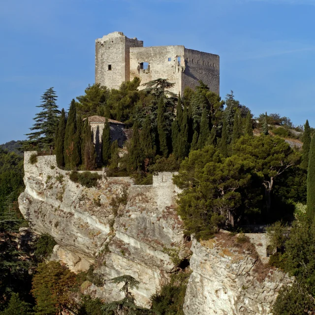 Vue sur le château de Vaison-la-Romaine
