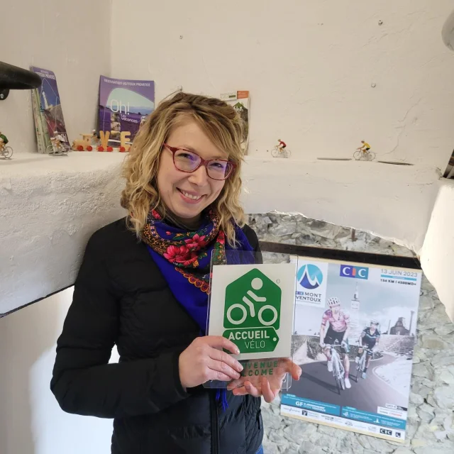 Visite de qualification Accueil Vélo par l'Office de tourisme Vaison Ventoux Provence