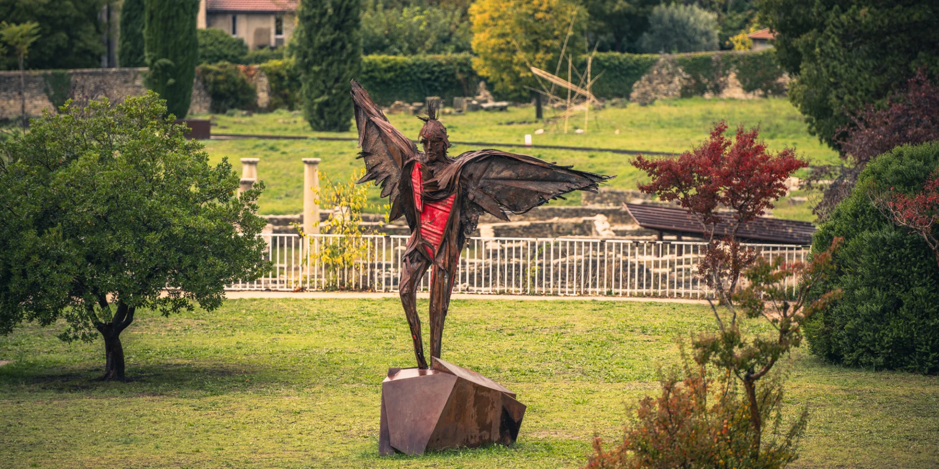Vaison-la-Romaine in de regen