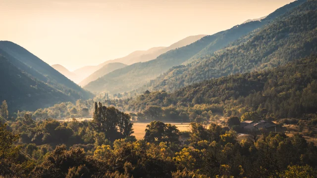 Le vallée du Toulourenc à l'Aube
