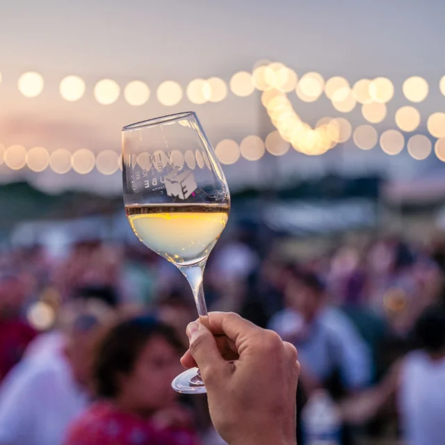 Glass Of White Wine Cairanne