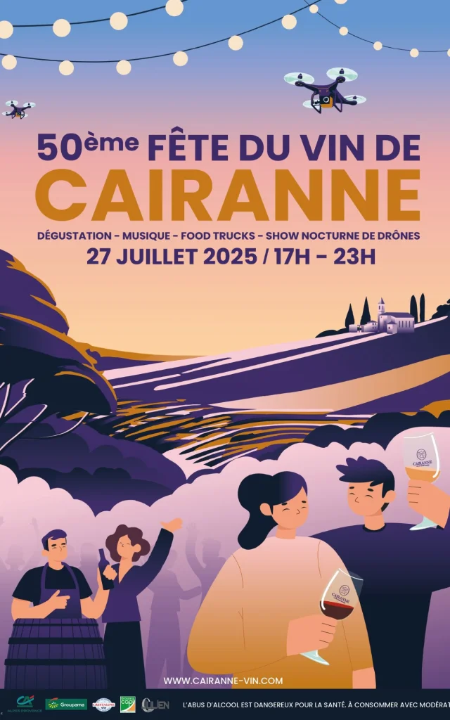 Poster Fete Des Vins Cairanne 2025