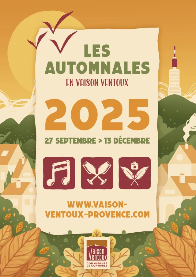 Affiche Automnales en Vaison Ventoux 2025