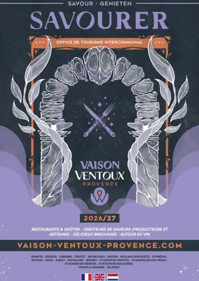 Couverture Brochure Savourer 2026