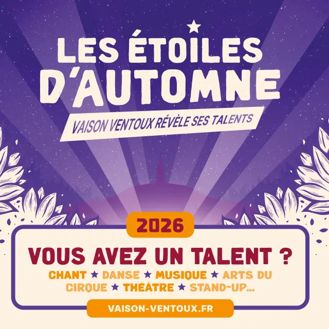 2026 Etoiles Automne Affiche Talent