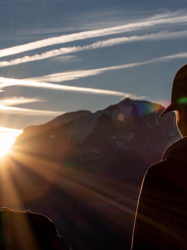 Lever de Soleil aux Avenières avec Clément
